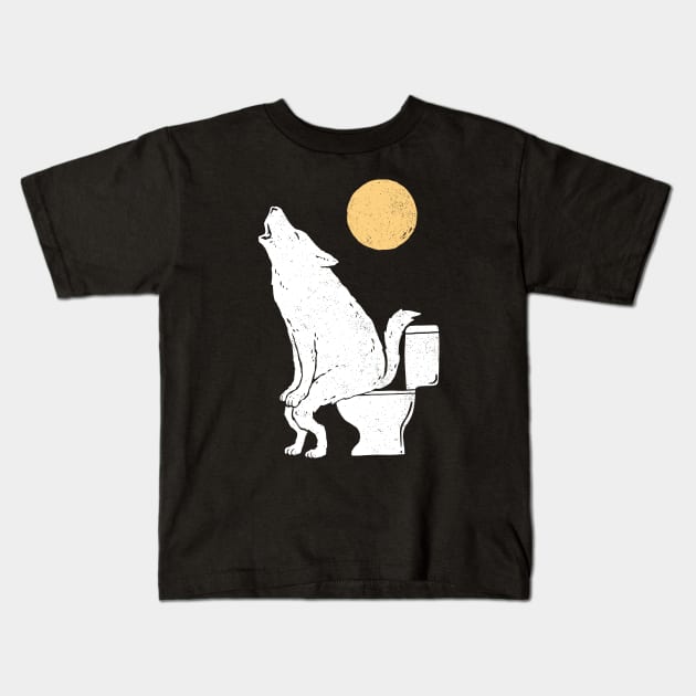 Howling At Night Kids T-Shirt by triagus